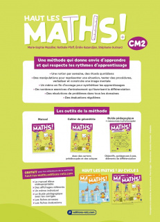 Haut les maths ! CM2 - Manuel + cahier de géométrie