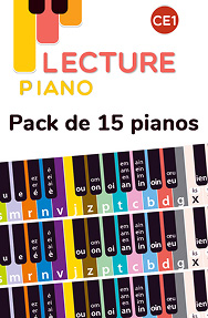  Pack de 15 pianos