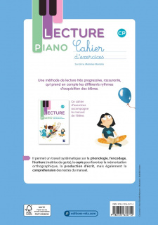 Cahier d'exercices Piano de la P1 version 2020-2021 - Kaly et ses petits  secrets d'école