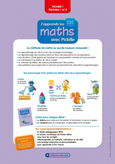 J'apprends les maths CE1 - Fichier en 2 volumes