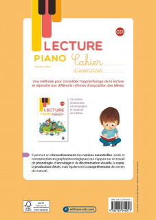 Lecture Piano - Cahier d'écriture CP