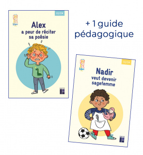 Quartier libre CE/CM : Alex a peur de réciter sa poésie + Nadir veut devenir sagefemme (Pack de 2 albums)