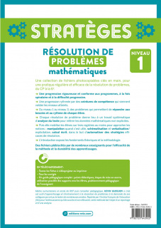 Résolution de problèmes mathématiques niveau 1 - CP-CE1 (+ ressources numériques)