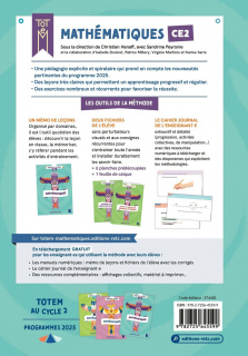 Totem Mathématiques CE2 - Mémo de leçons - Programmes 2025