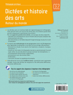 Dictées et histoire des arts CE2 - Autour du monde (+ ressources numériques)