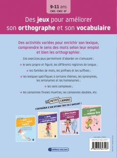 Des jeux pour améliorer son orthographe et son vocabulaire 9-11 ans