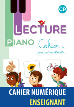 Lecture Piano CP - Cahier de production d'écrits - Cahier numérique enseignant