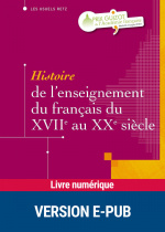 EPUB Histoire de l'enseignement du français